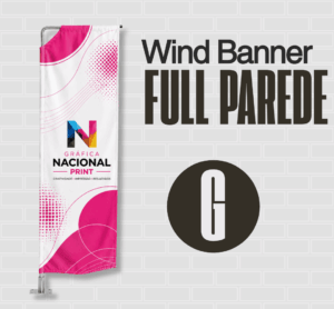 Wind Banner Full Parede Lunas Print-G